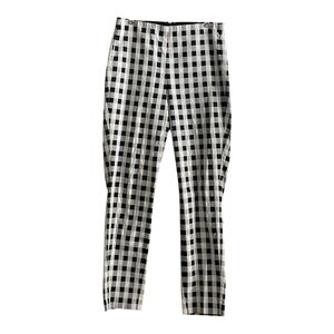 Rag & Bone Black Simone Skinny Gingham Checkered Pants